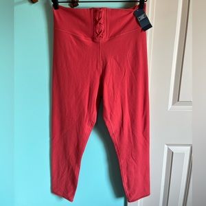 🆕 Abercrombie & Fitch Red Lace Up Leggings